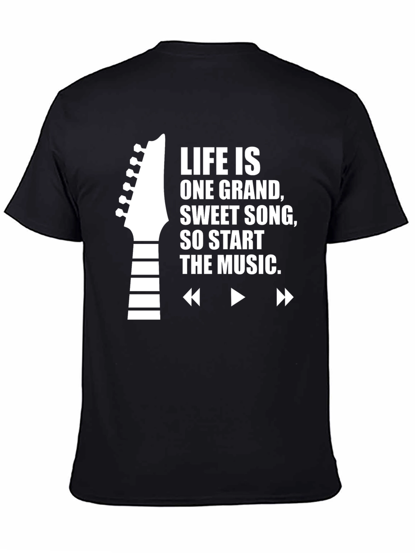 Black Life Is One Grand Song Graphic Tee view 4