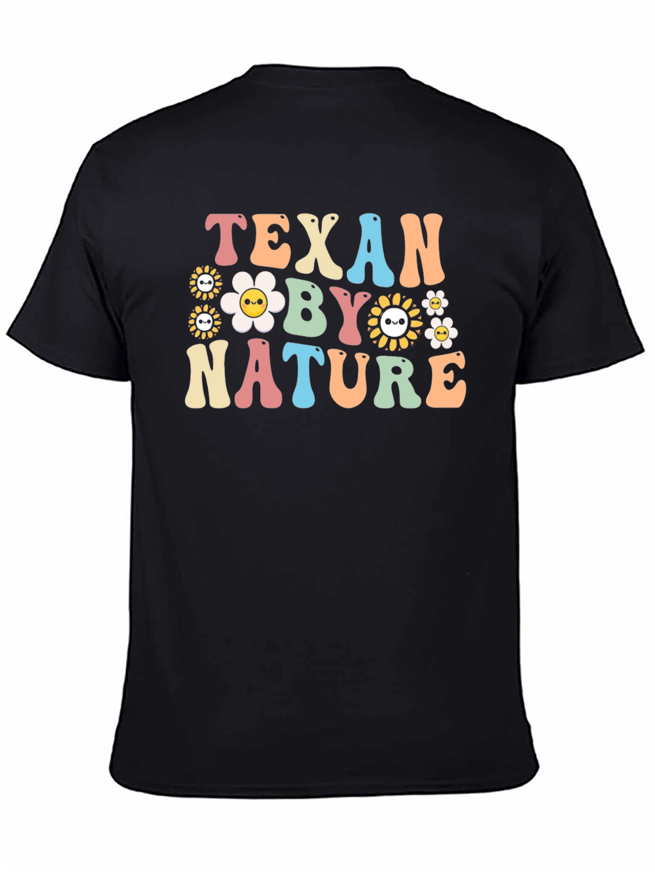 Black Texan By Nature Graphic T-Shirt view 4