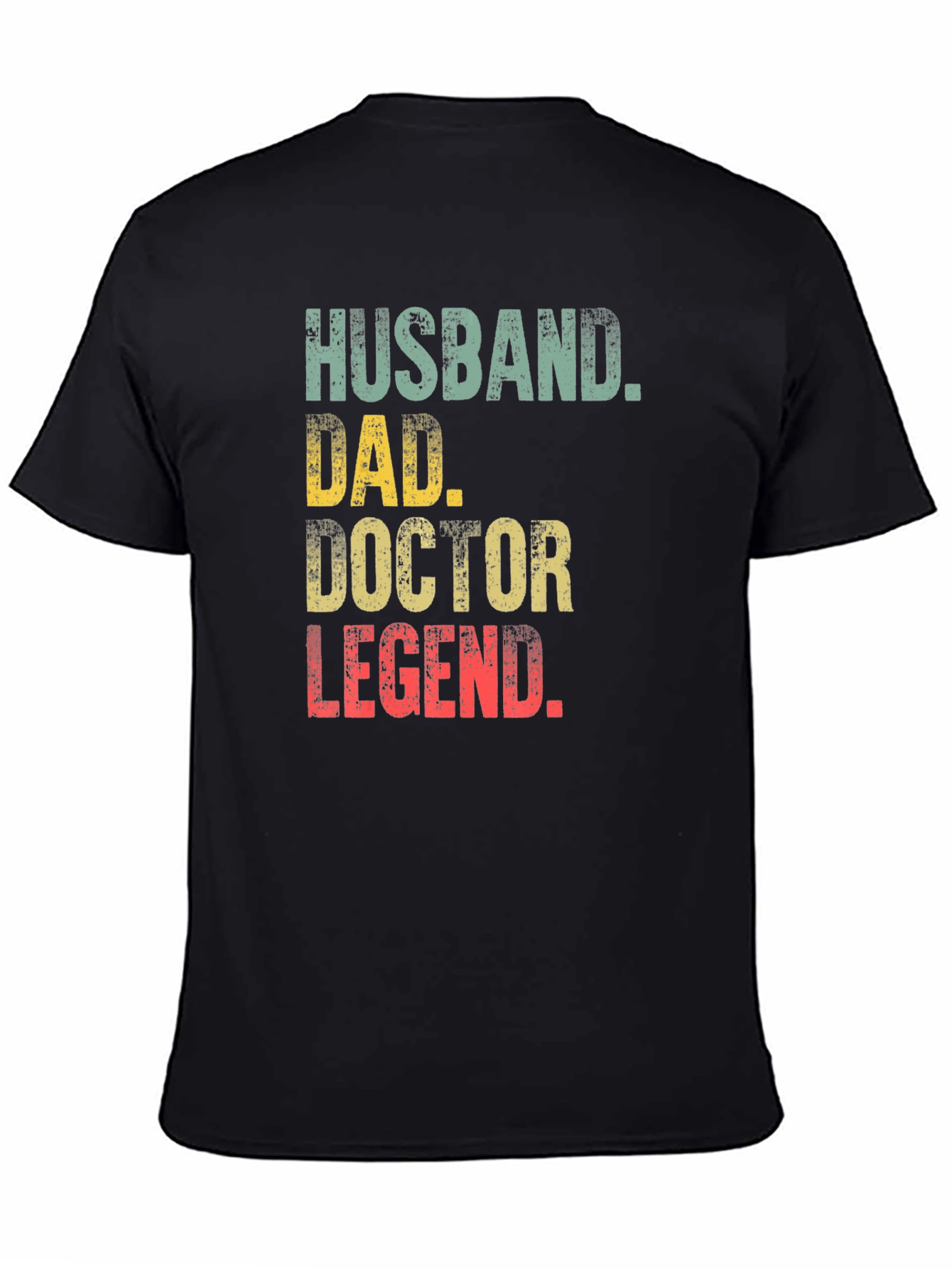 Black Husband Dad Doctor Legend T-Shirt - Gift for Men view 4