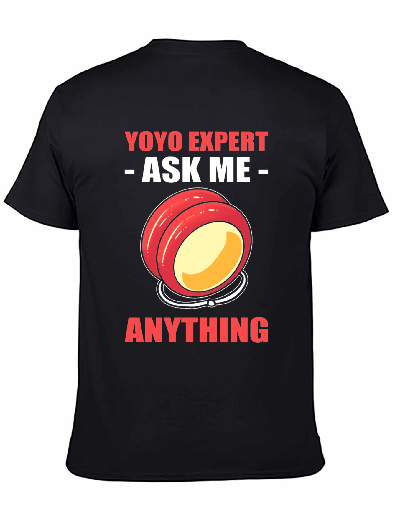Black Yoyo Expert T-Shirt - Ask Me Anything! view 4
