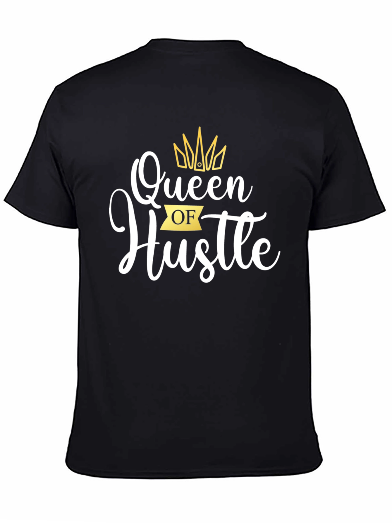 Black Queen of Hustle Black Graphic Tee view 4