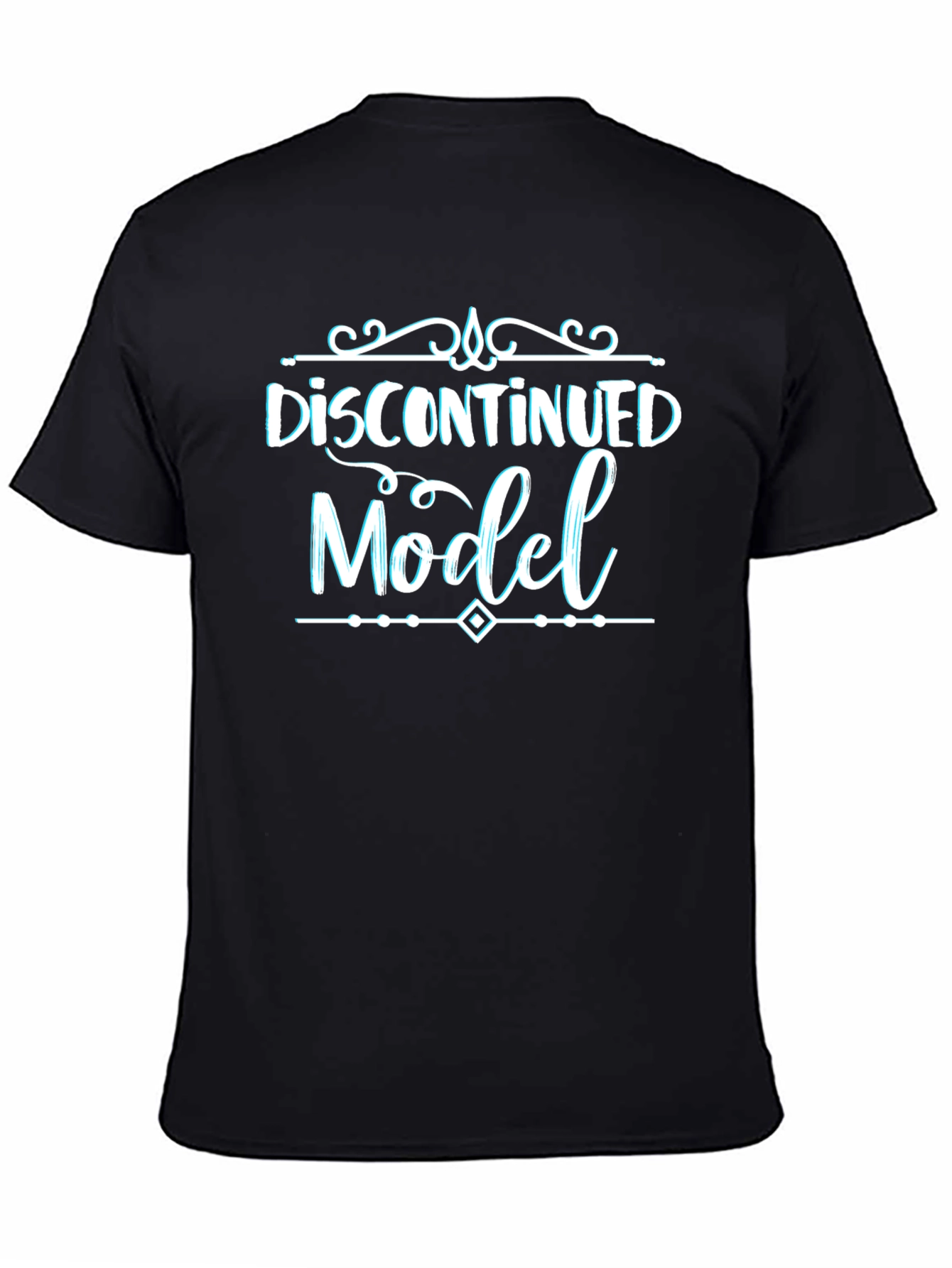 Black Discontinued Model Graphic T-Shirt view 4