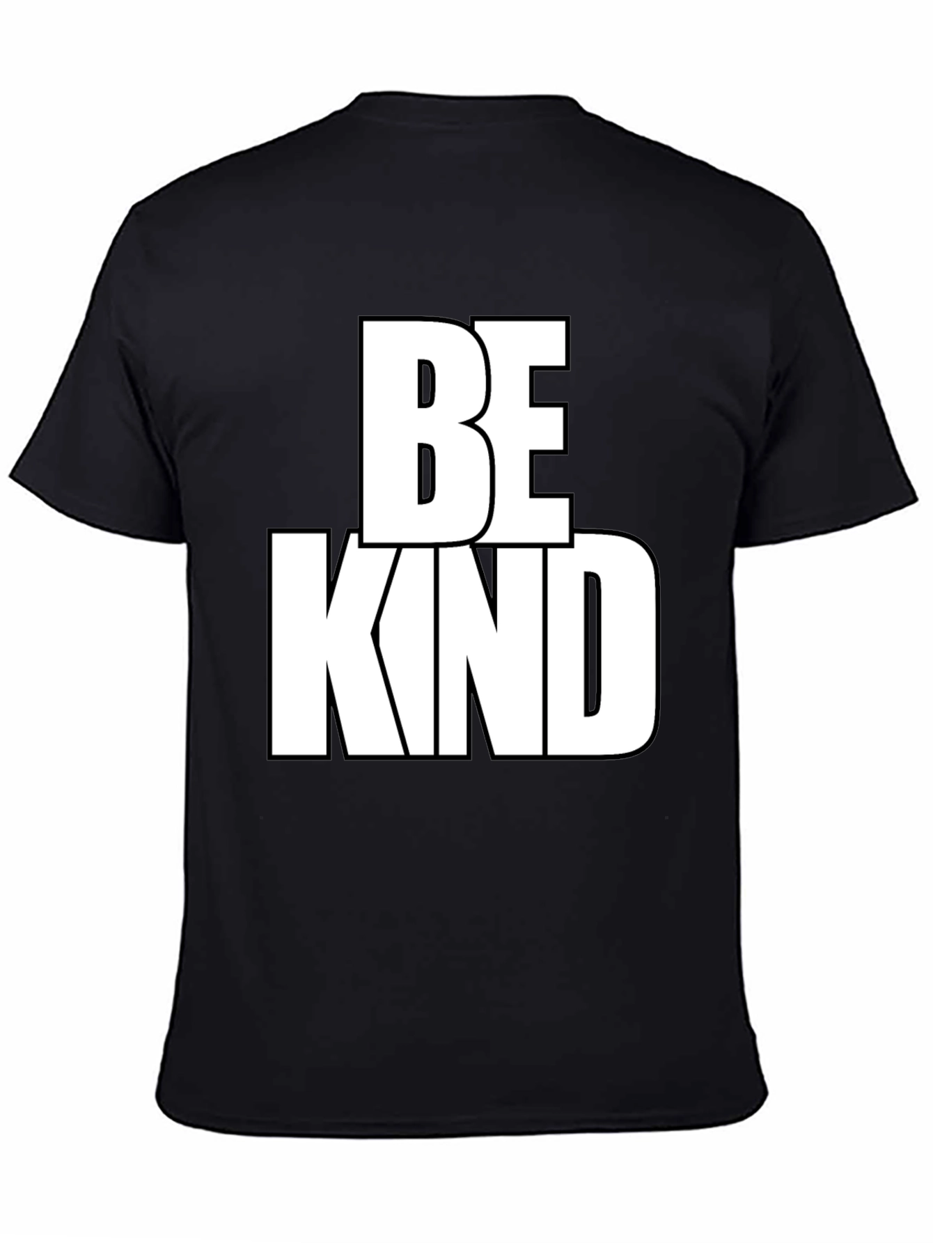 Black Be Kind Graphic Tee - Black Cotton Blend view 4
