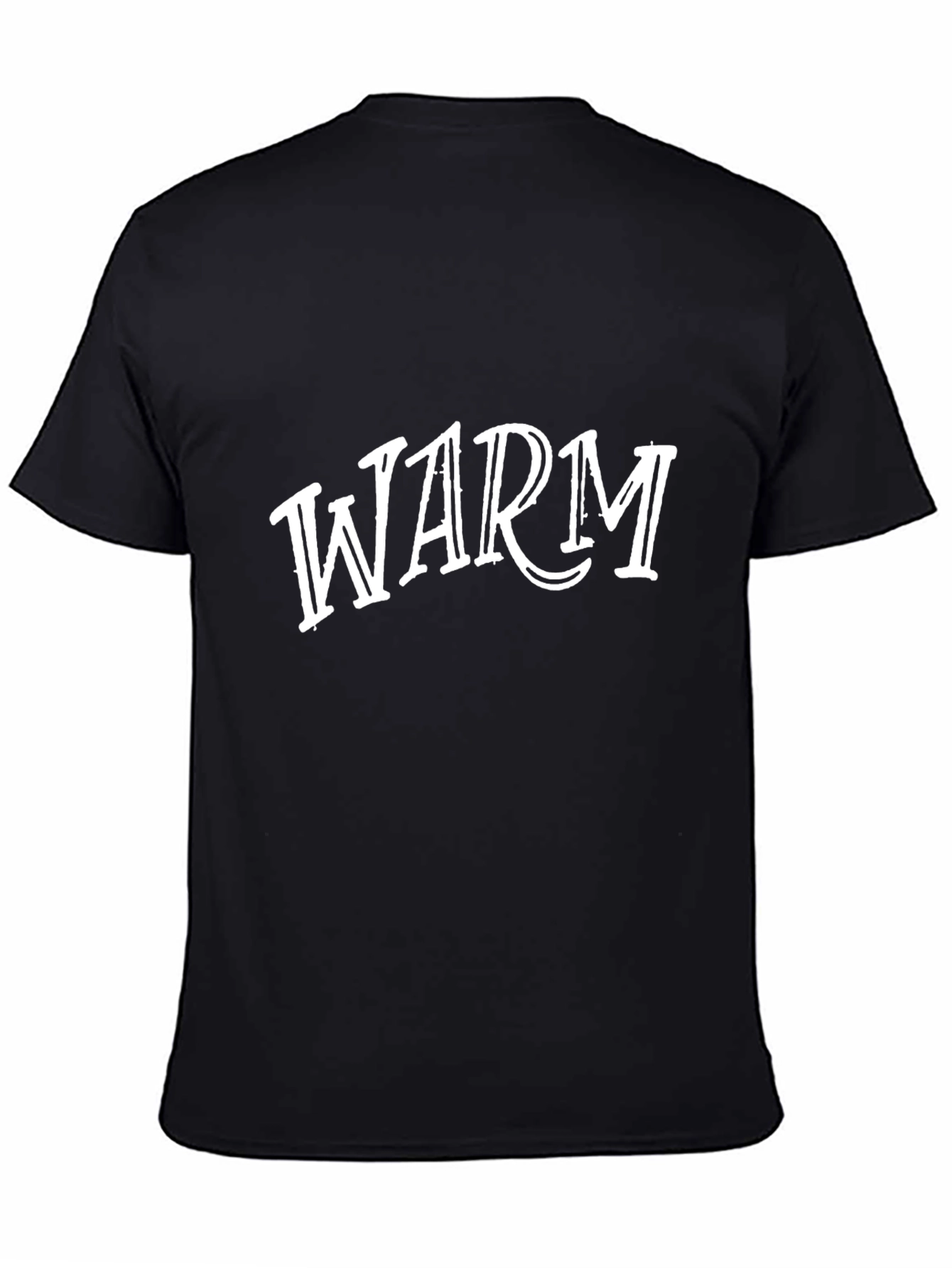 Black Men's Black "WARM" Graphic Tee - Casual Comfort view 4