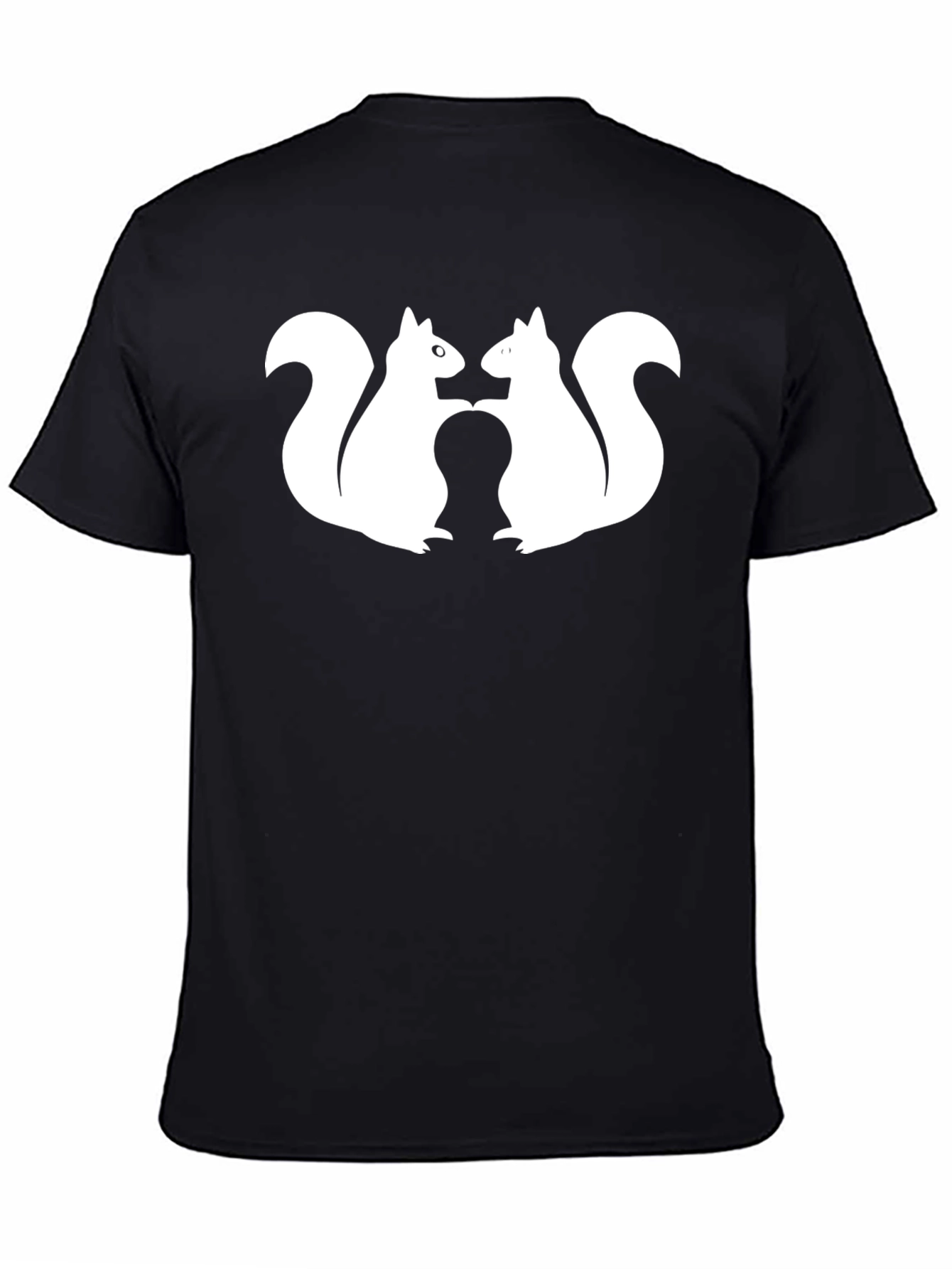 Black Squirrel Love Black T-Shirt view 4