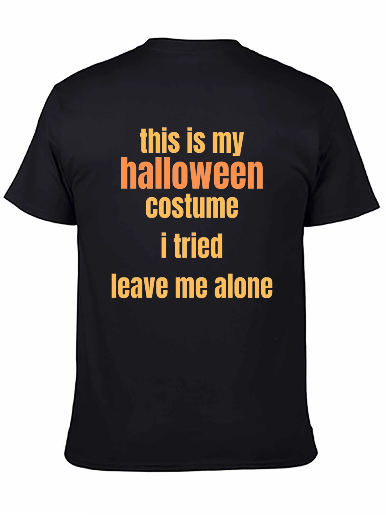 Black Halloween Costume T-Shirt - Funny & Comfy view 4