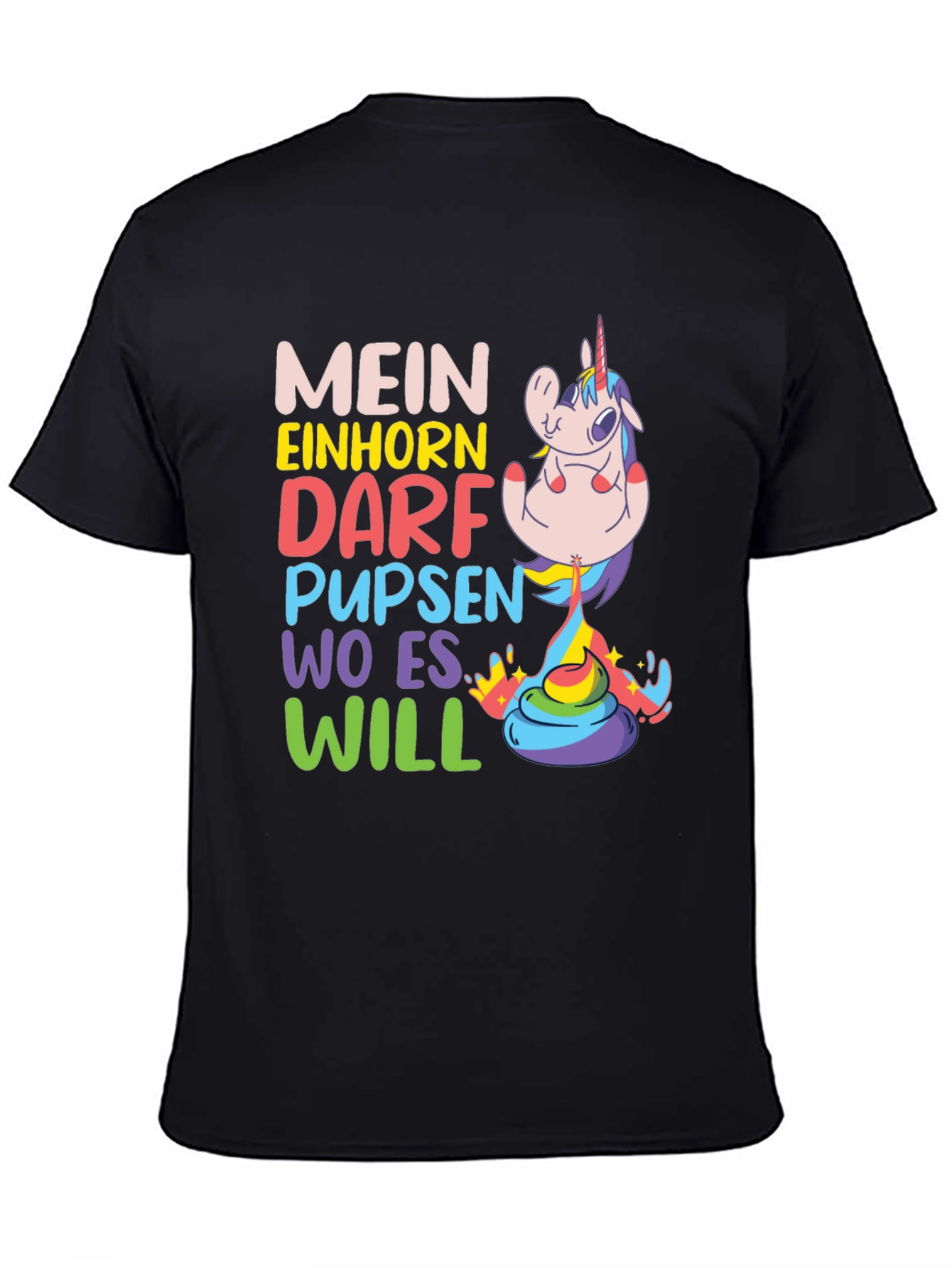 Funny Unicorn Fart T-Shirt - Mein Einhorn - 4