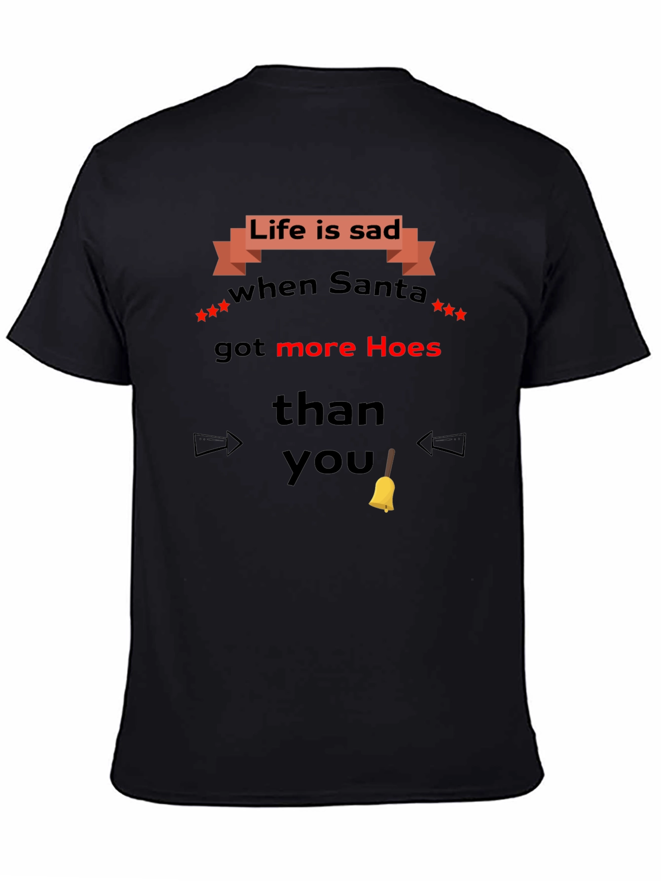 Black Life is Sad Santa T-Shirt view 4