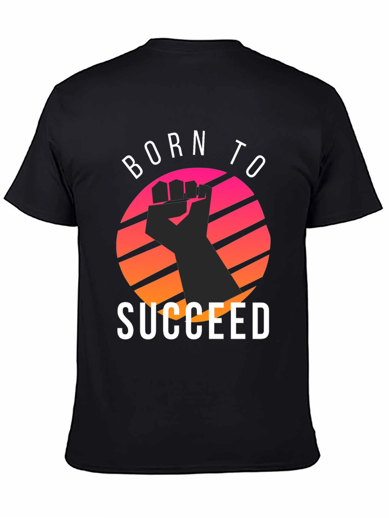 Black Born to Succeed T-Shirt - Graphic Tee view 4