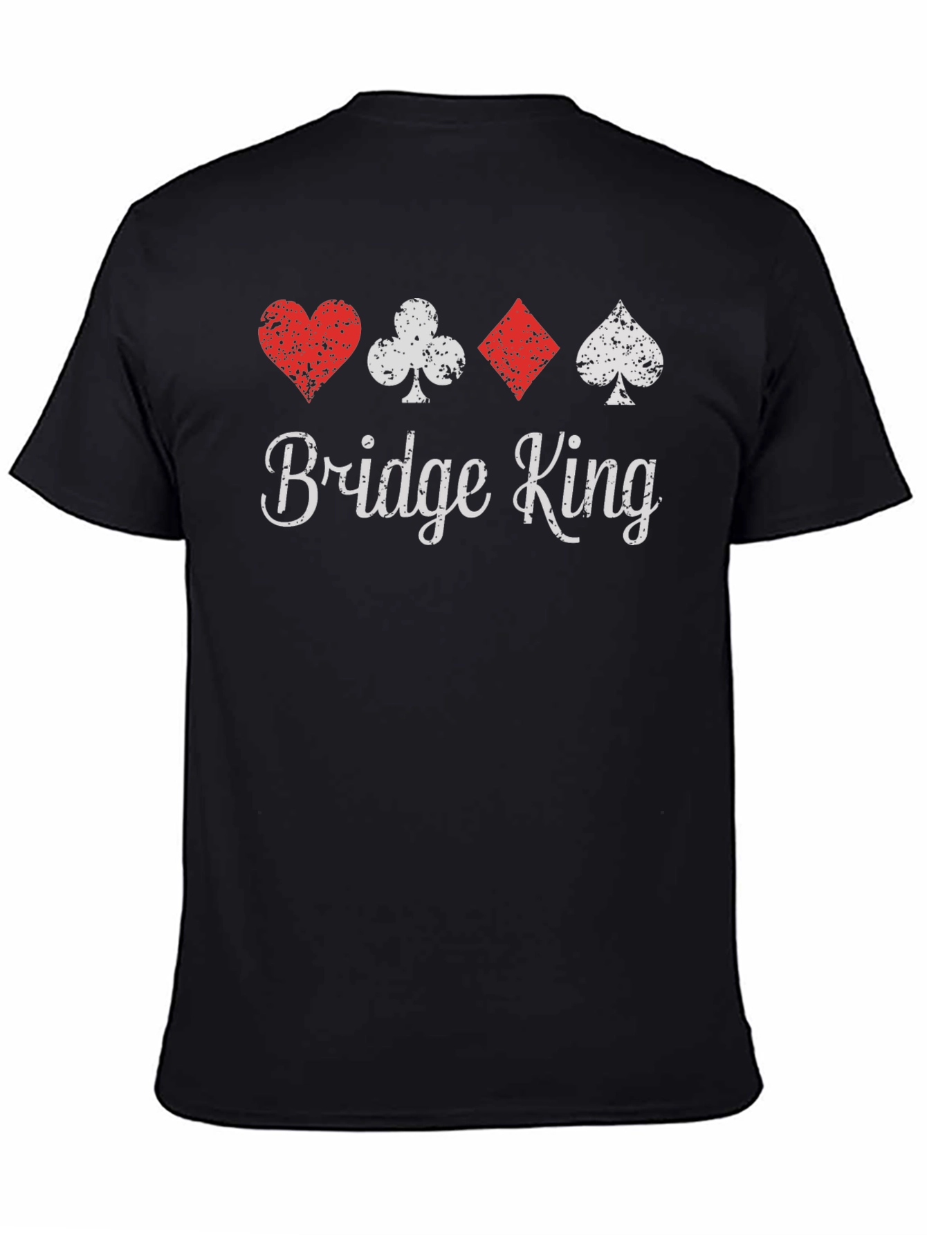 Bridge King Playing Card Suit T-Shirt - 4