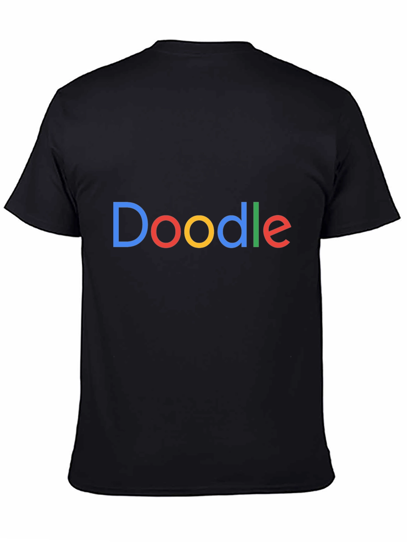 Black Doodle Logo Black T-Shirt view 4