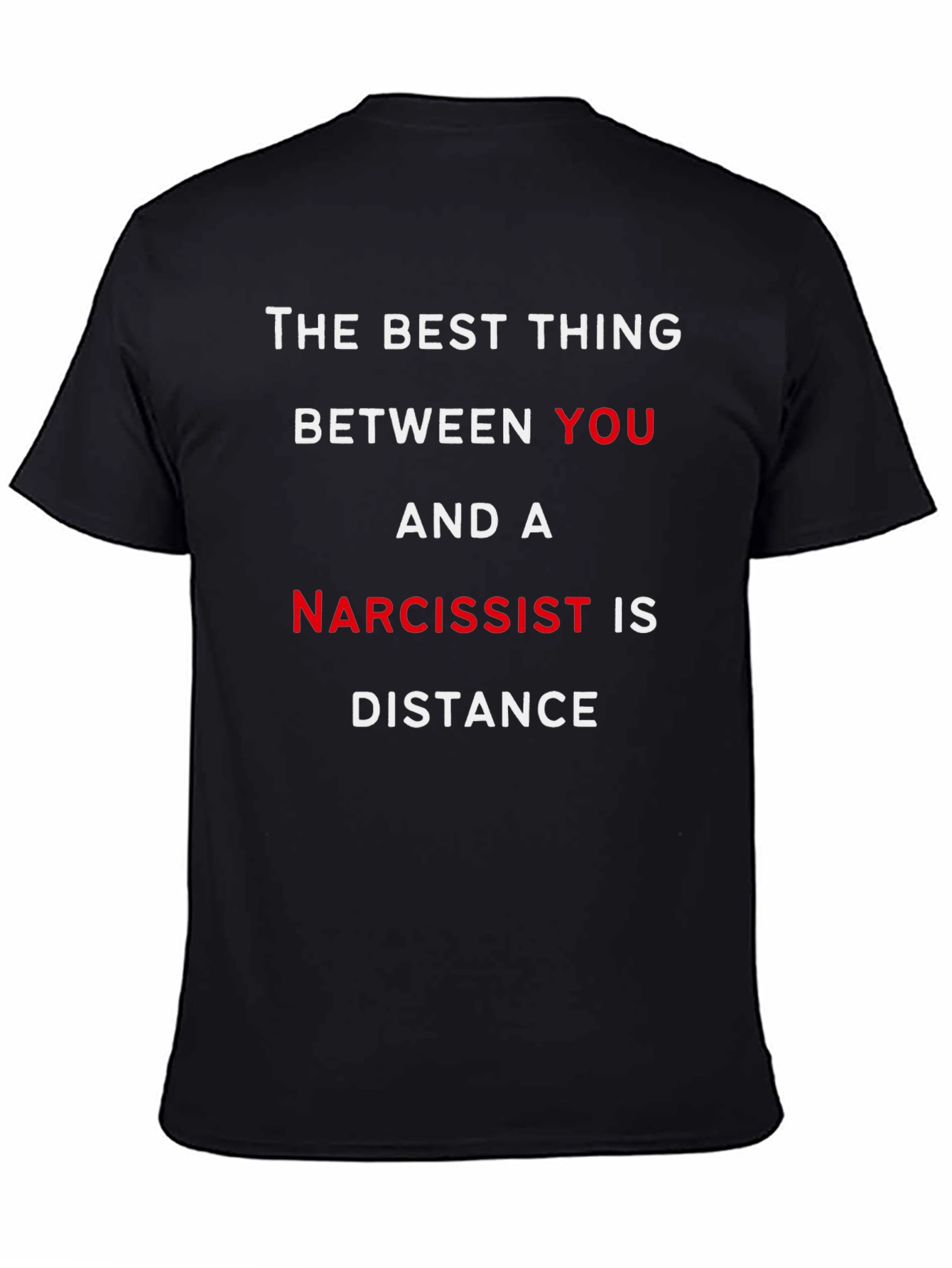Black Narcissist Distance T-Shirt view 4