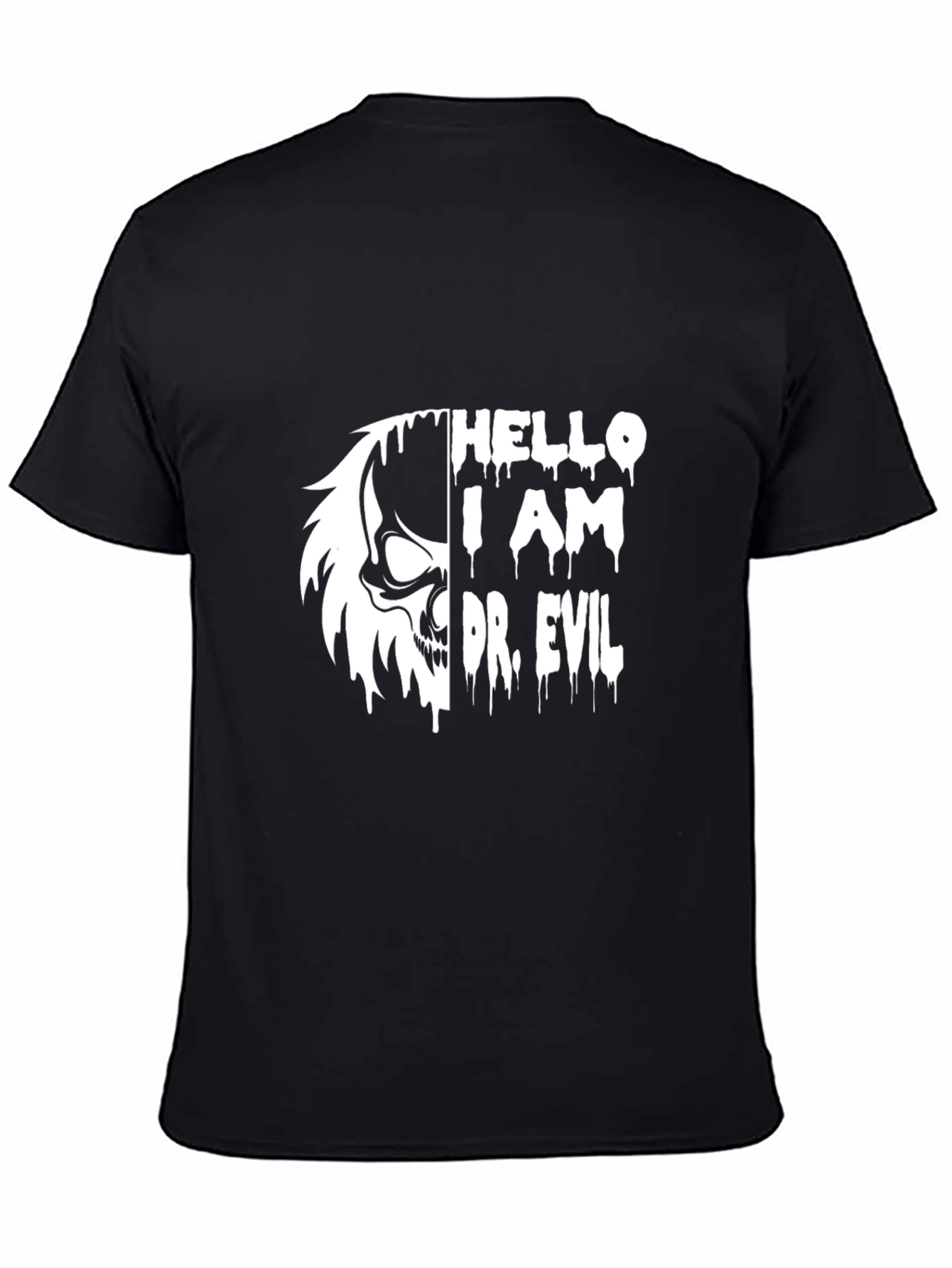 Black Hello I Am Dr. Evil Tee view 4