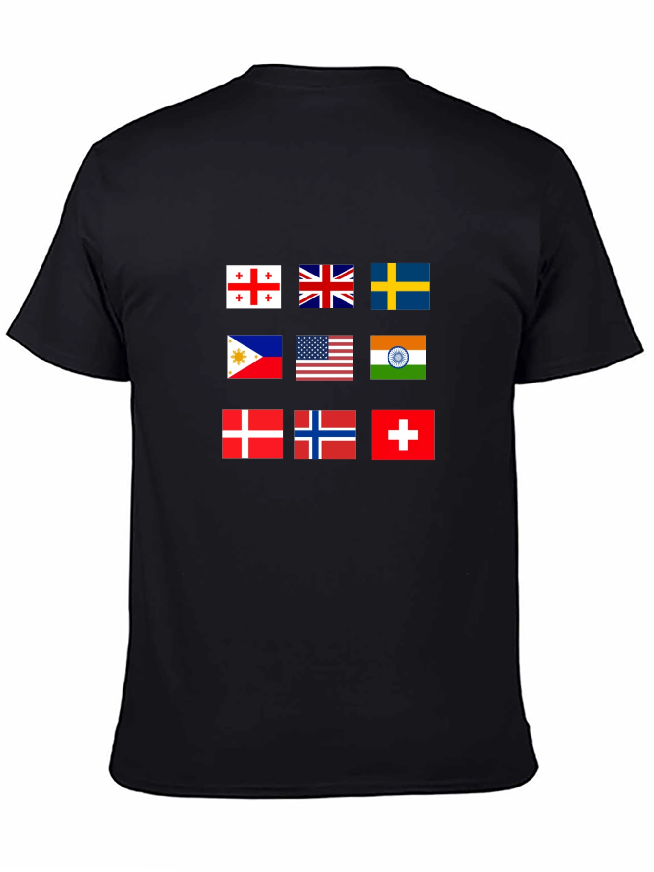 Black Flags of the World Graphic T-Shirt view 4