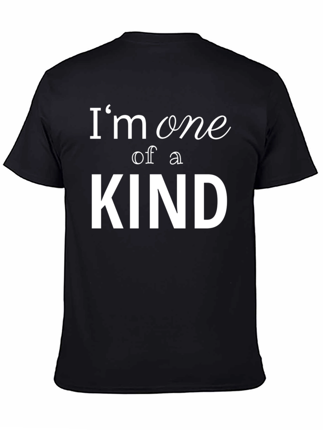 Black One of a Kind Graphic Tee - Black view 4