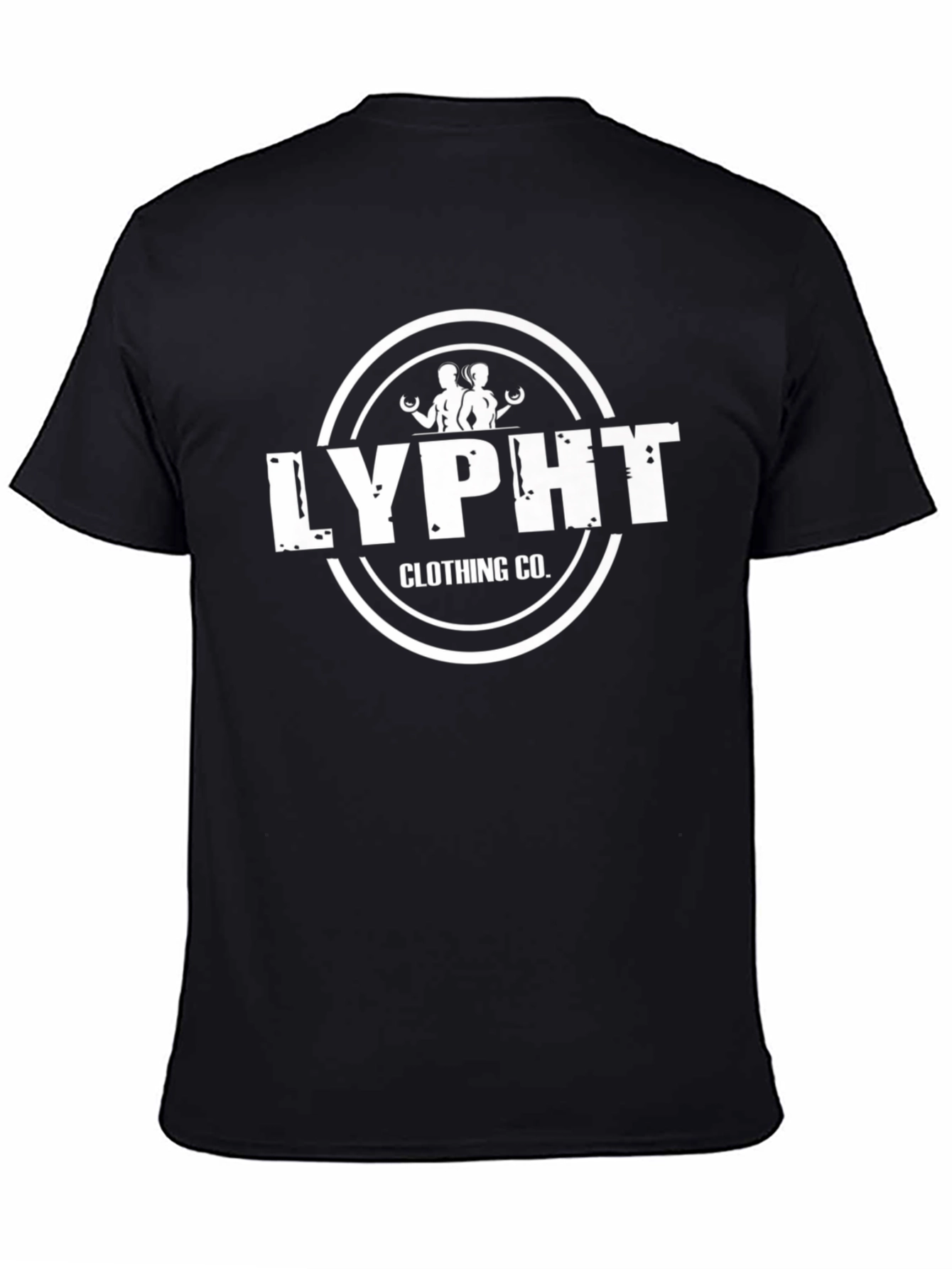 Black LYPHT Clothing Co. Black Graphic Tee view 4