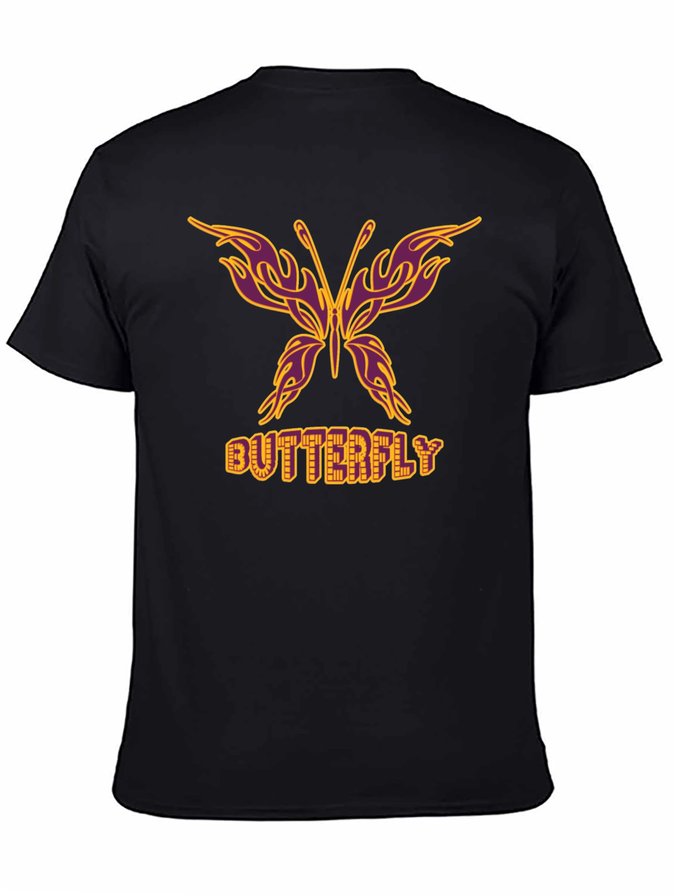 Black Butterfly Graphic Tee - Unique Design view 4