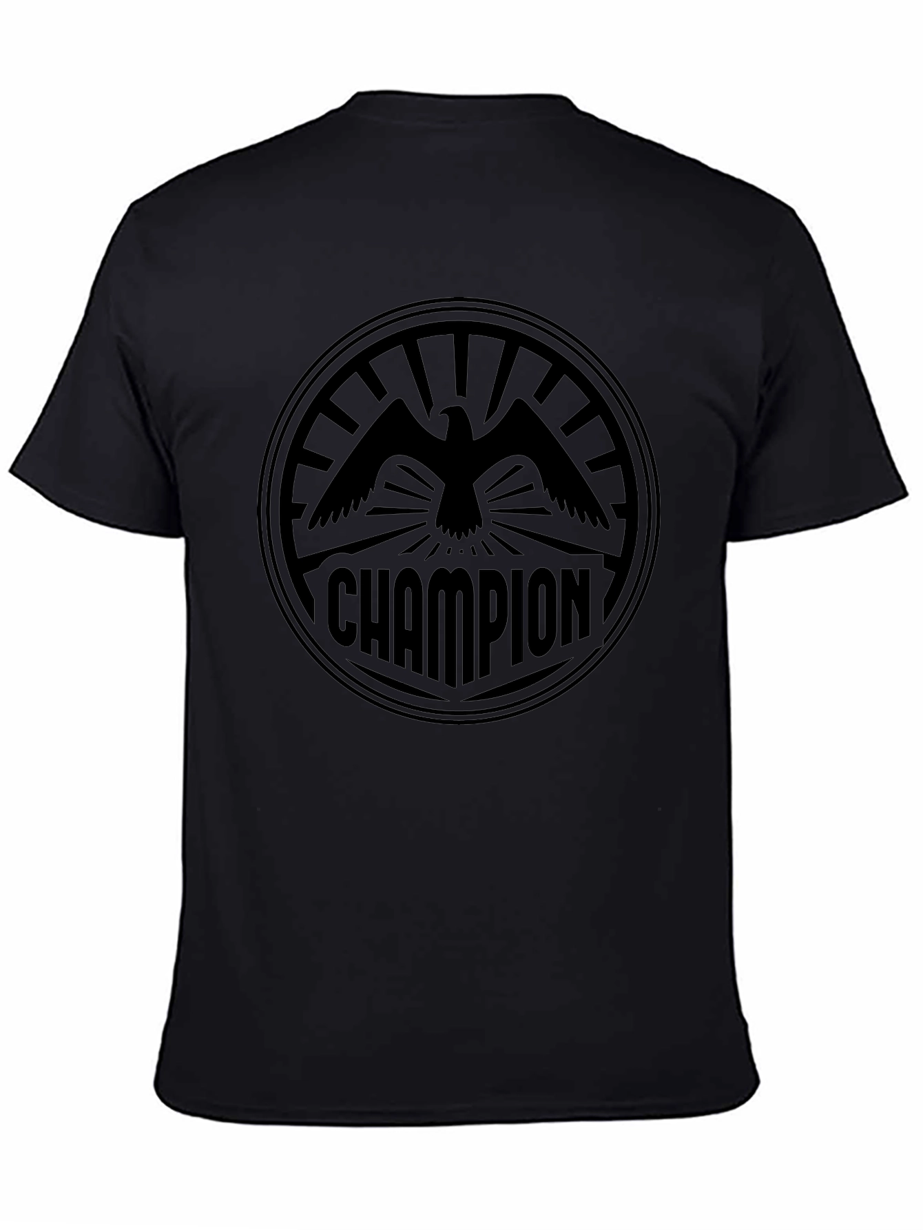 Black Champion Eagle Graphic Black T-Shirt view 4