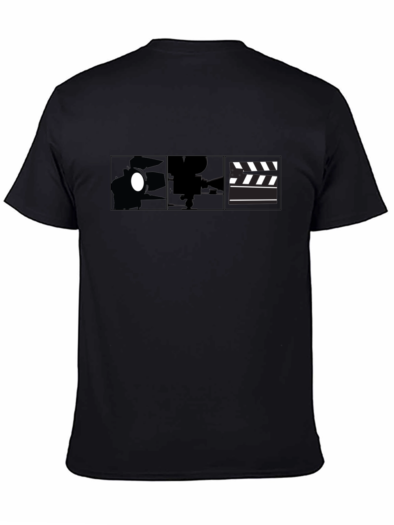 Black Movie Filmmaking Black Graphic T-Shirt view 4