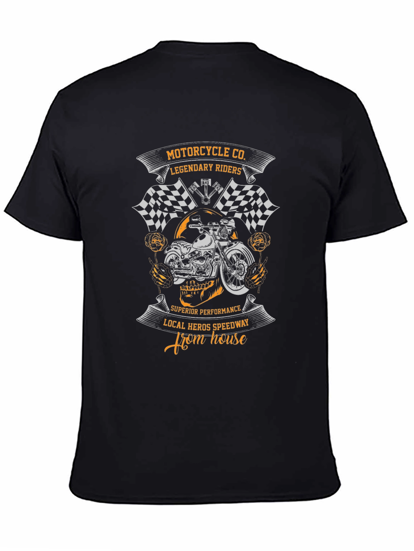 Black Motorcycle Co. Legendary Riders Black T-Shirt view 4