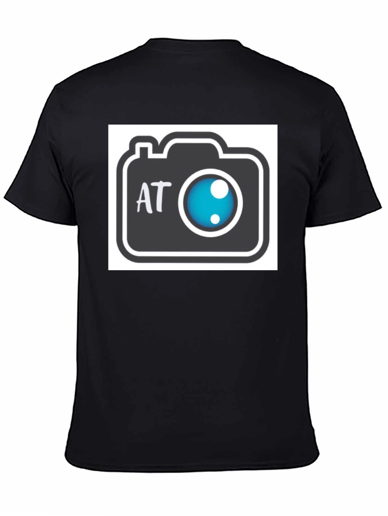 Black Camera Graphic Black T-Shirt view 4