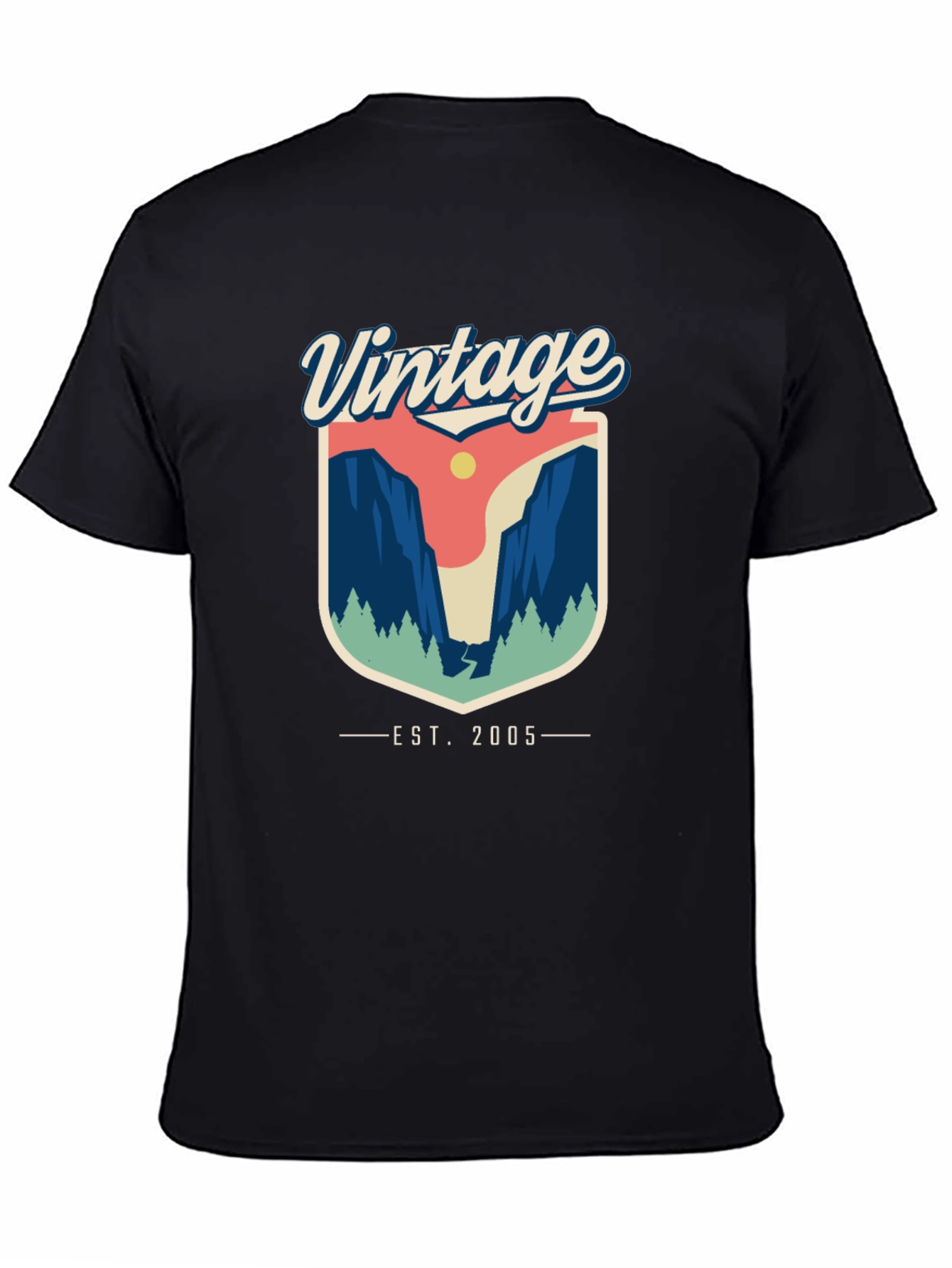 Black Vintage 2005 Yosemite Graphic Tee - Black view 4