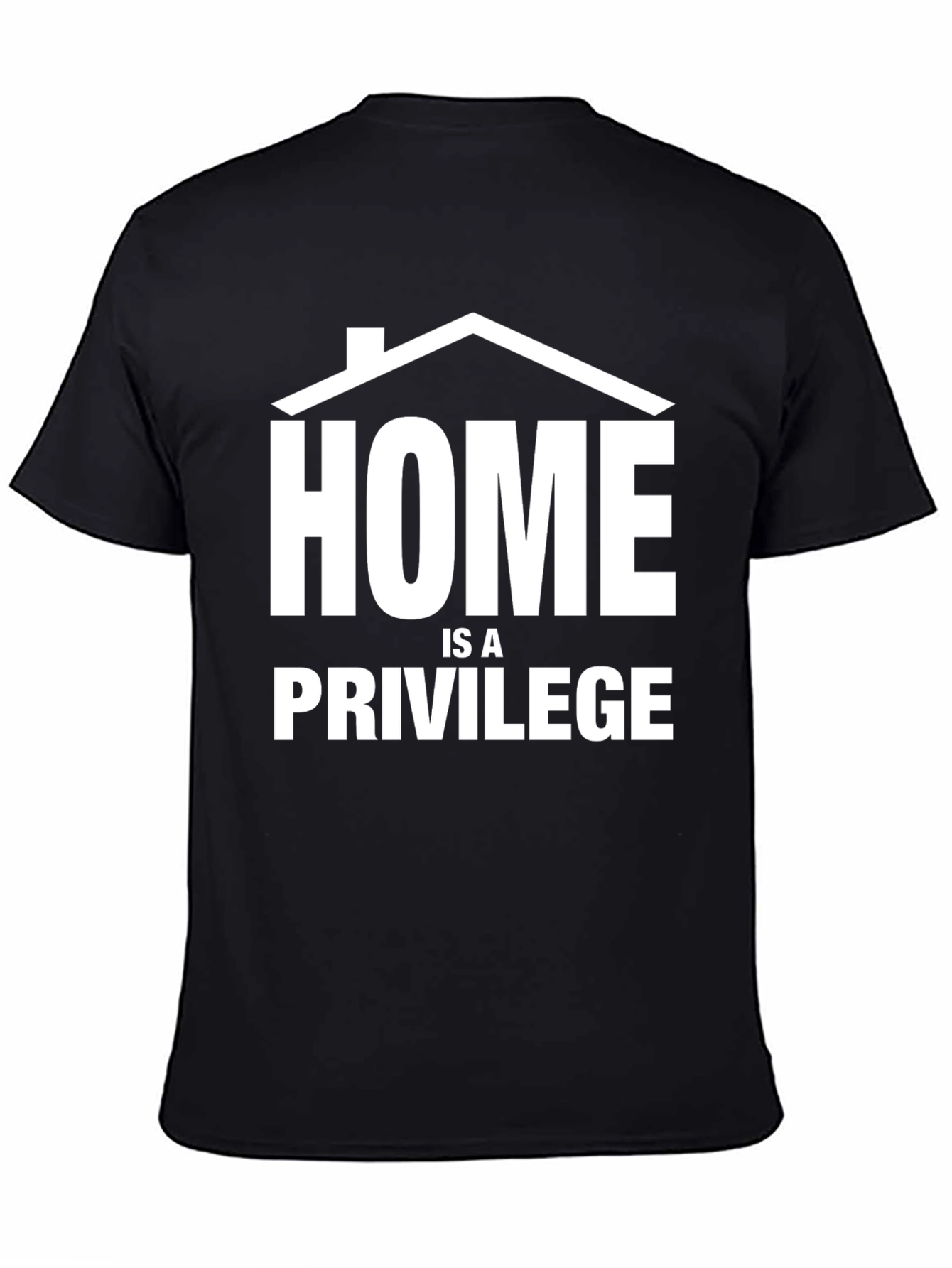 Black Home Is A Privilege T-Shirt view 4