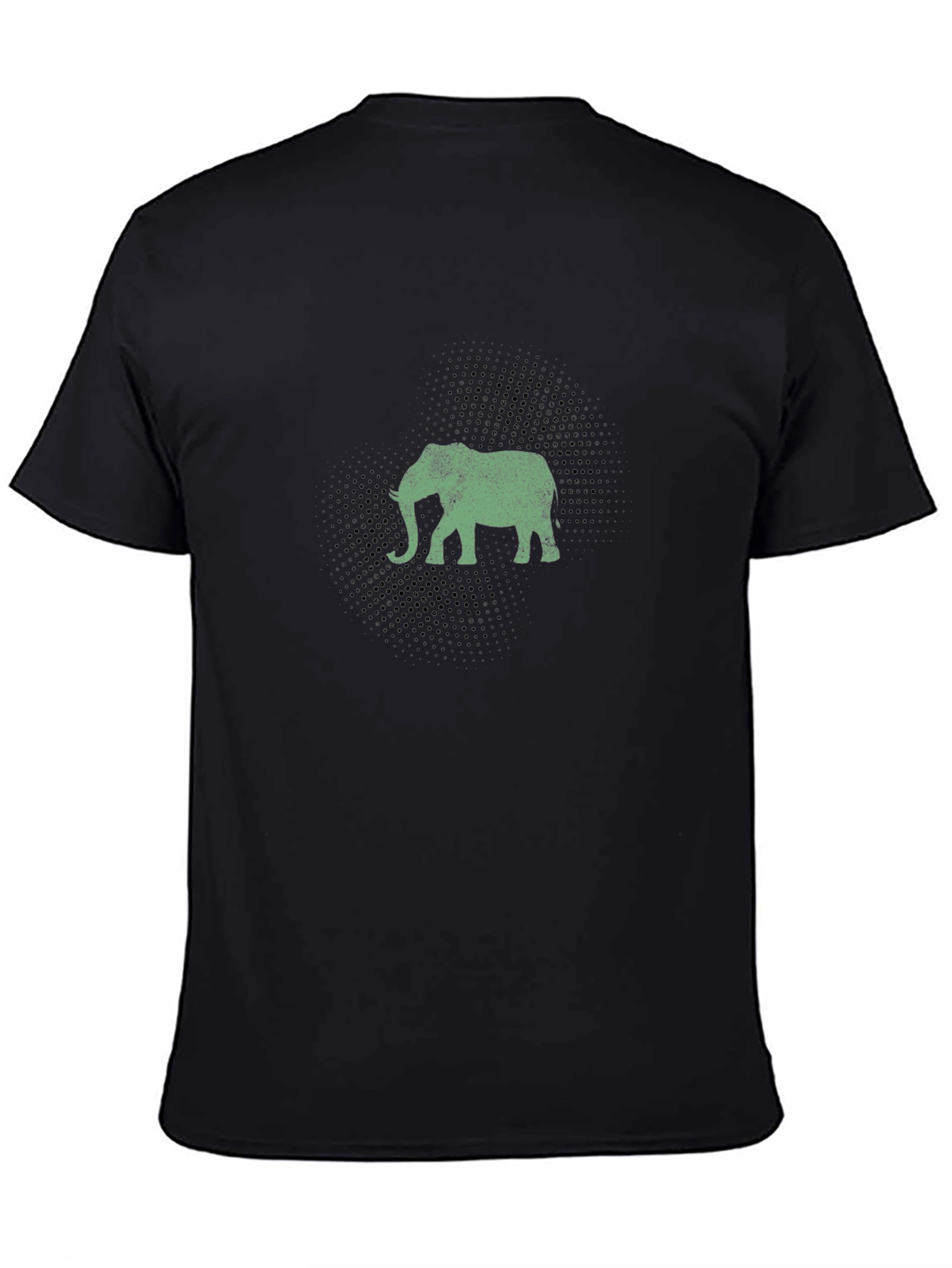 Black Elephant Graphic Black T-Shirt view 4