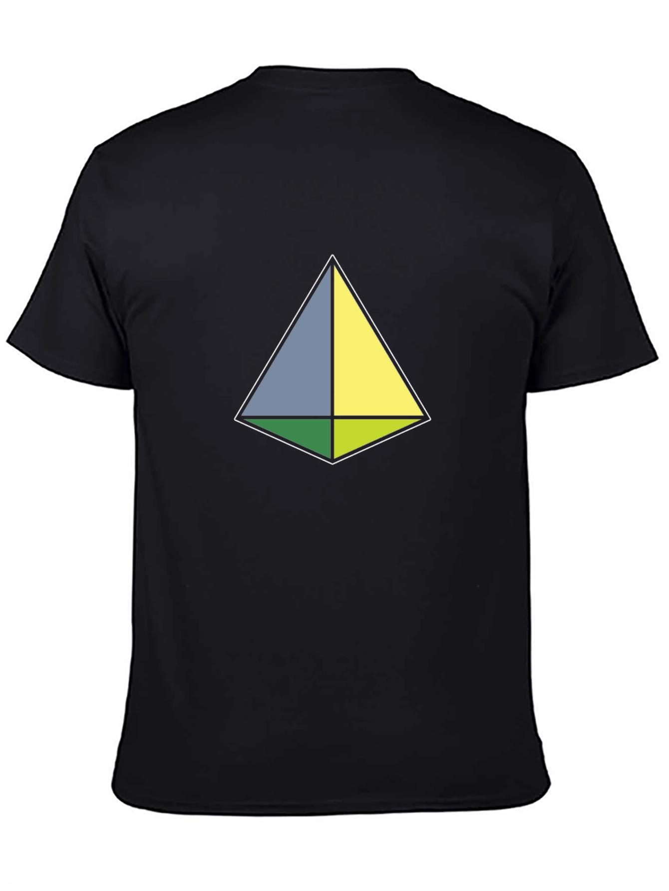 Black Geometric Tee - Minimalist Design, Modern Style view 4