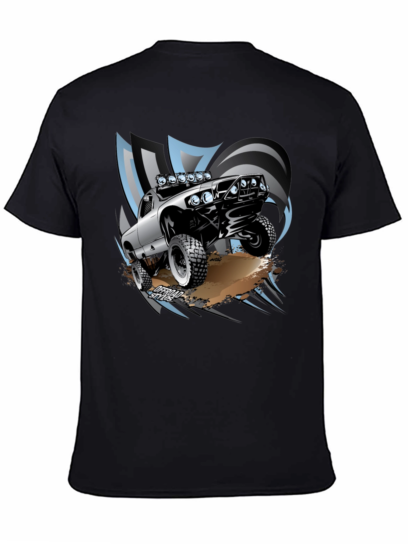 Black Off-Road Truck Graphic Tee - Black view 4