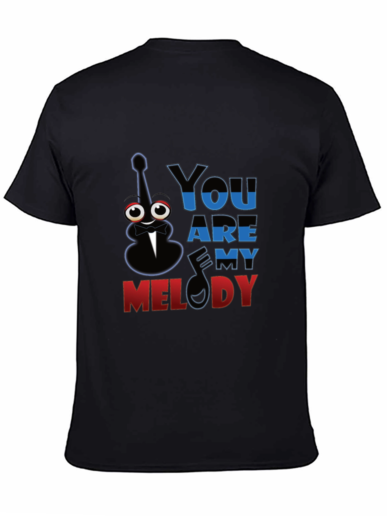 Black You Are My Melody Graphic T-Shirt view 4