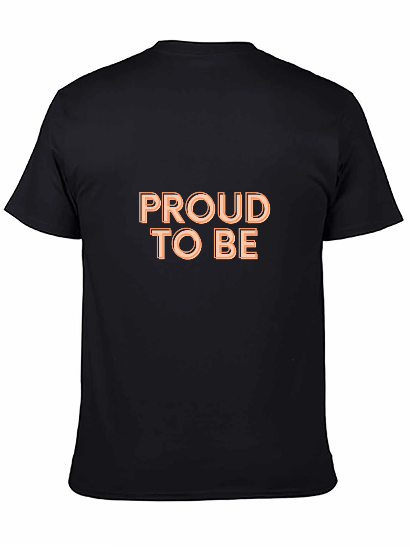 Black Proud to Be Statement T-Shirt view 4