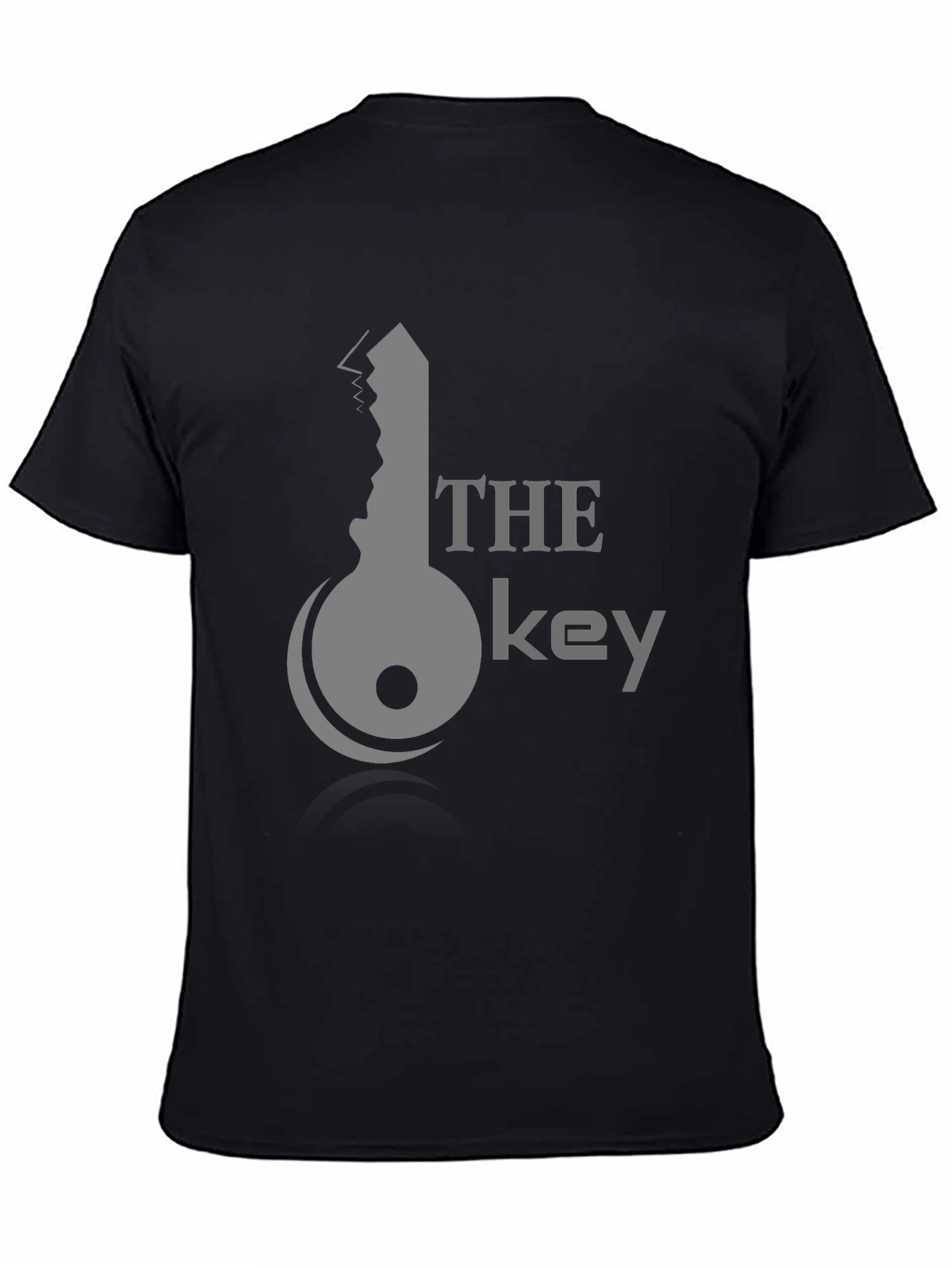 Black The Key Graphic Tee - Stylish Black Cotton T-Shirt view 4