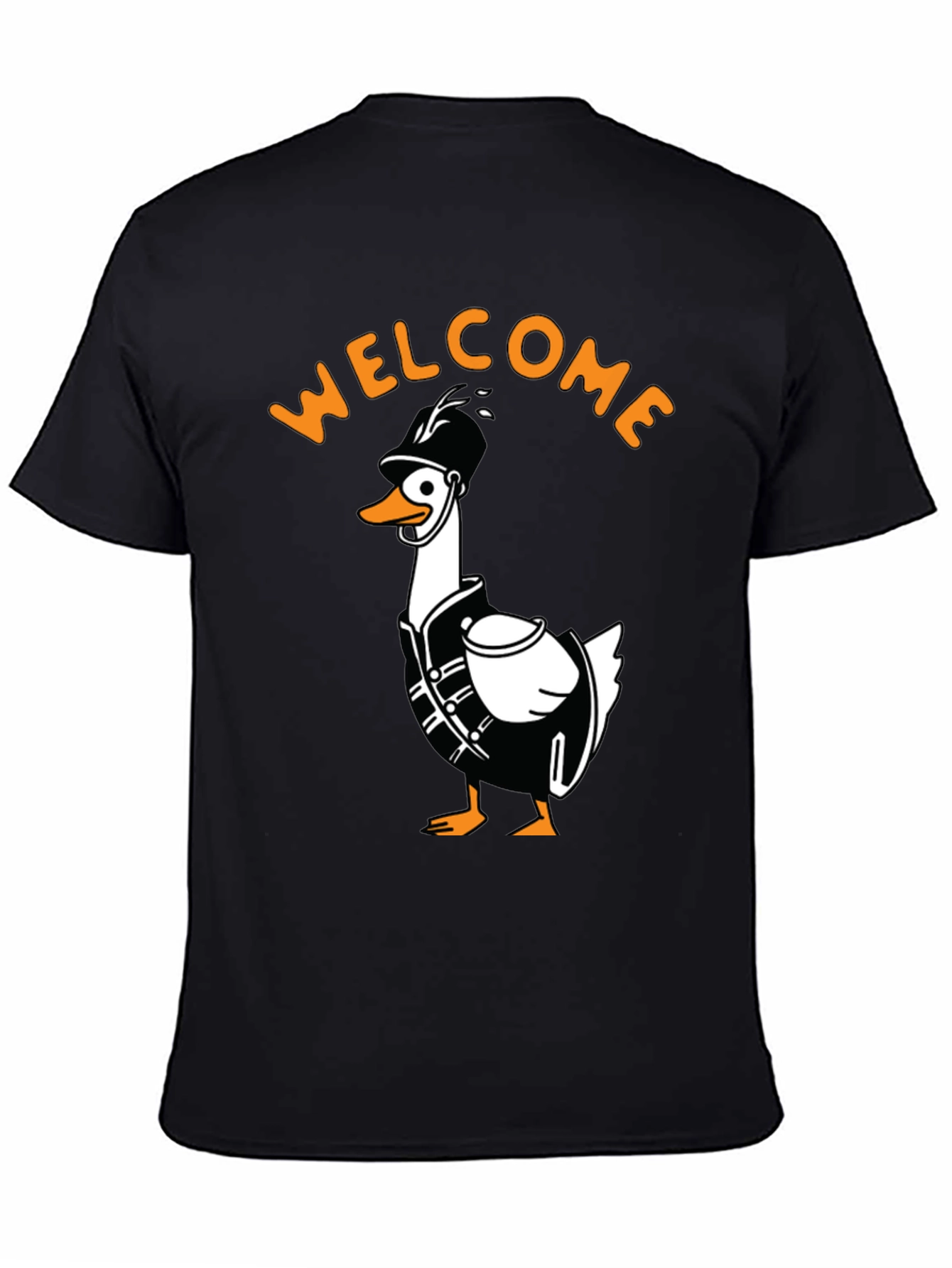 Black Welcome Duck Band T-Shirt view 4
