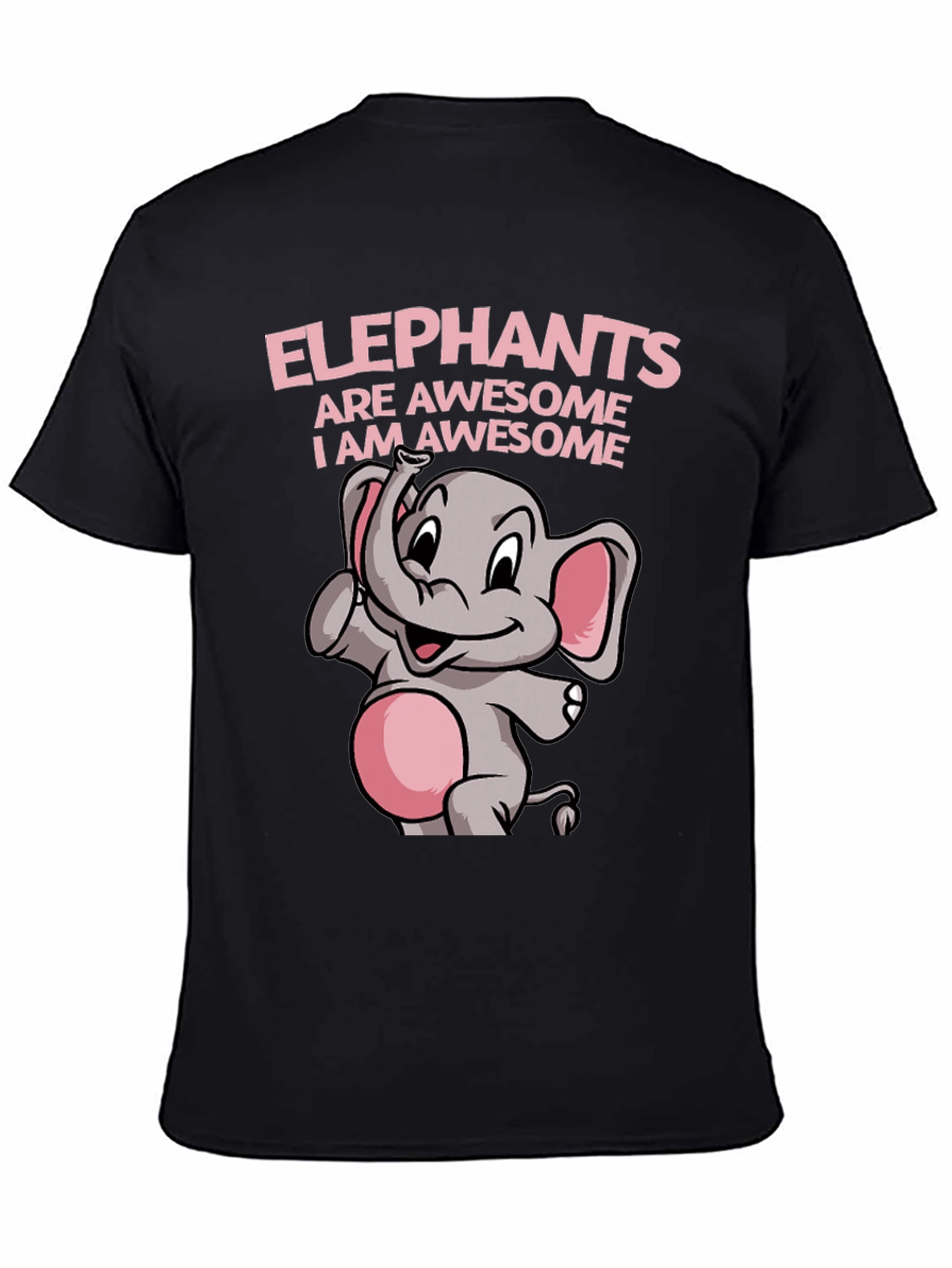 Black Elephant Awesome Graphic Tee Shirt view 4