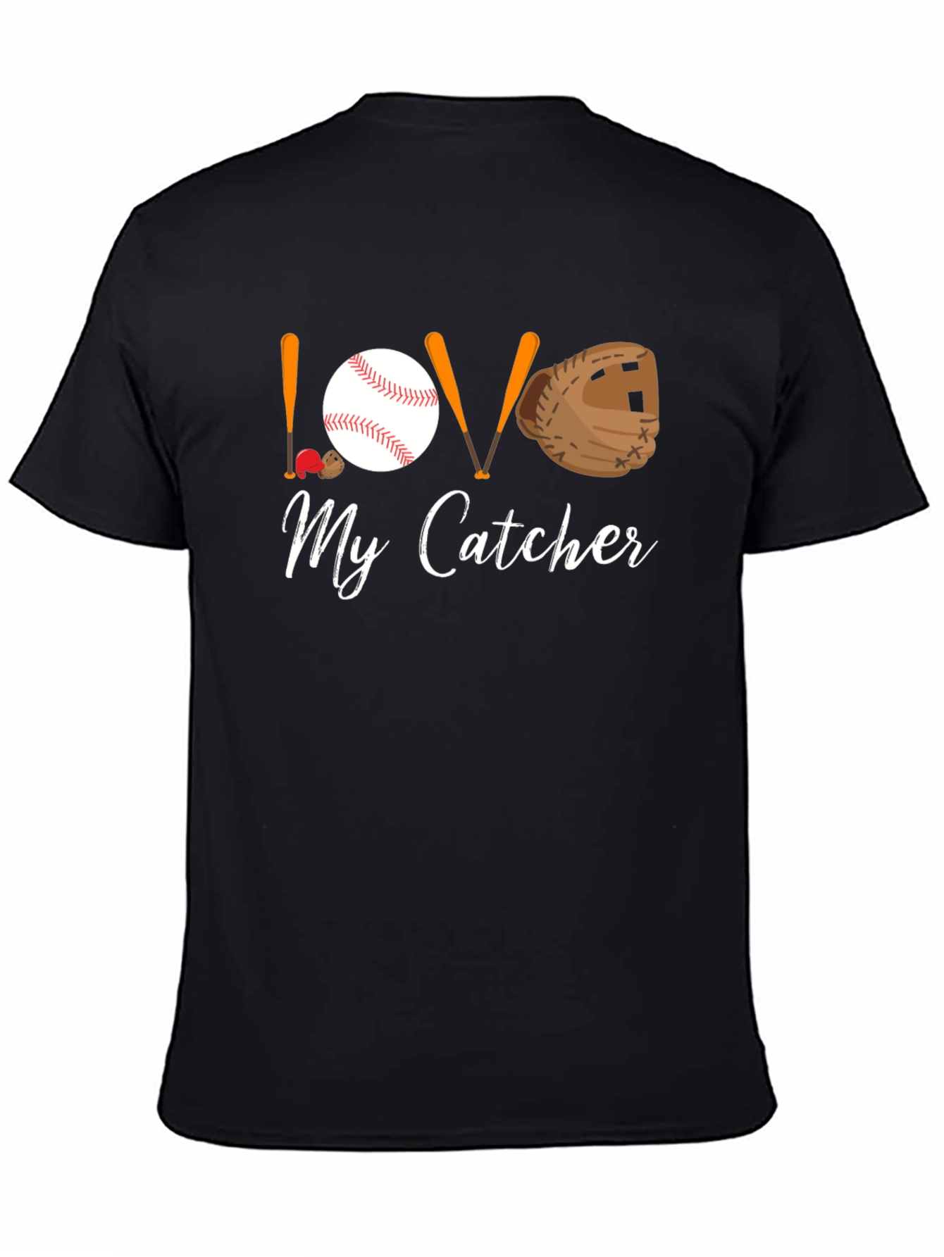 Love My Catcher Baseball Graphic Tee - 4