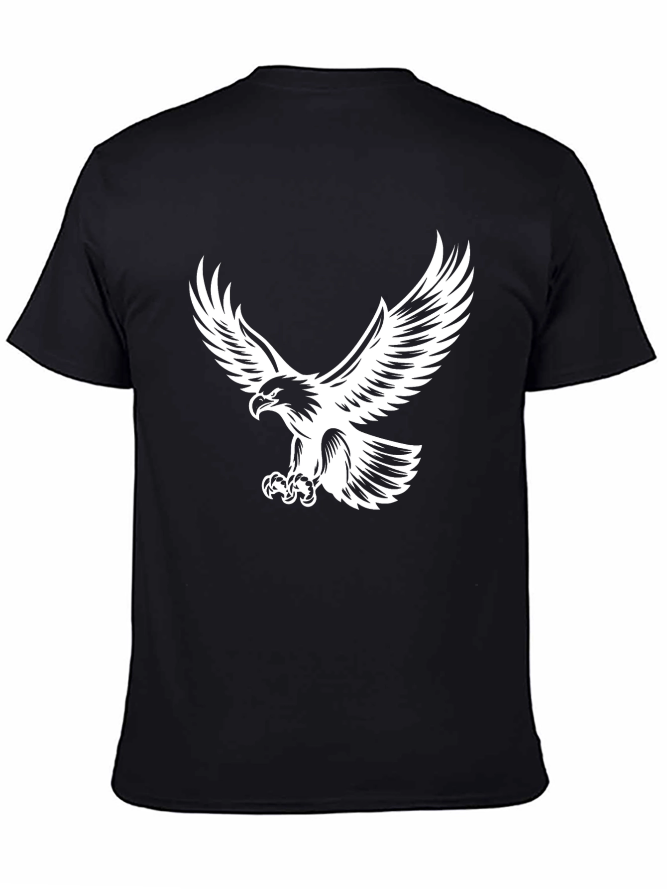 Black Black Eagle Graphic T-Shirt - Bold Style view 4