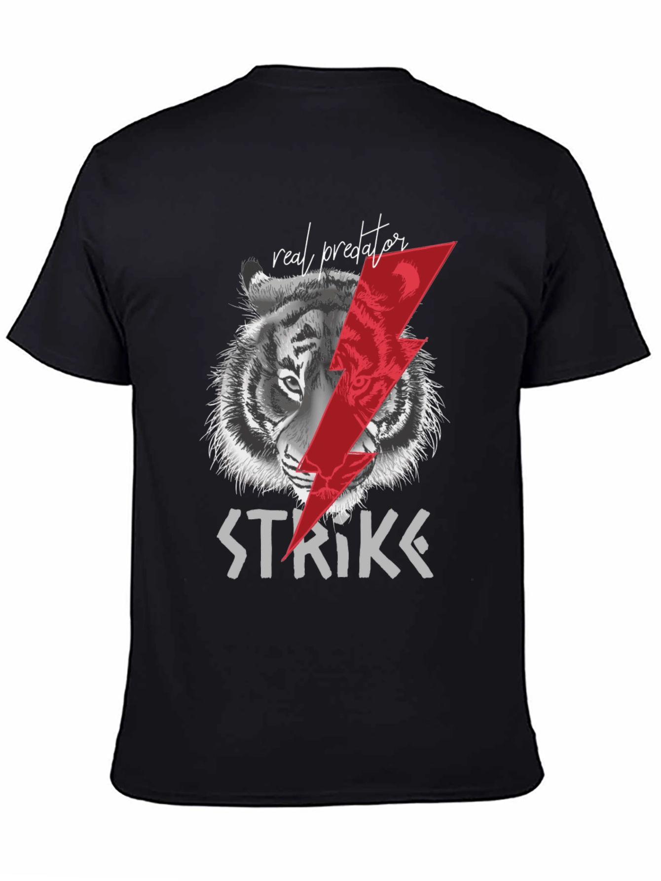 Black Strike Predator Graphic T-Shirt view 4