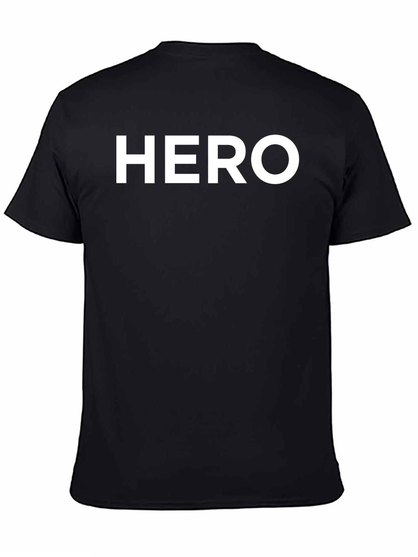 Black HERO Graphic Print Black T-Shirt view 4