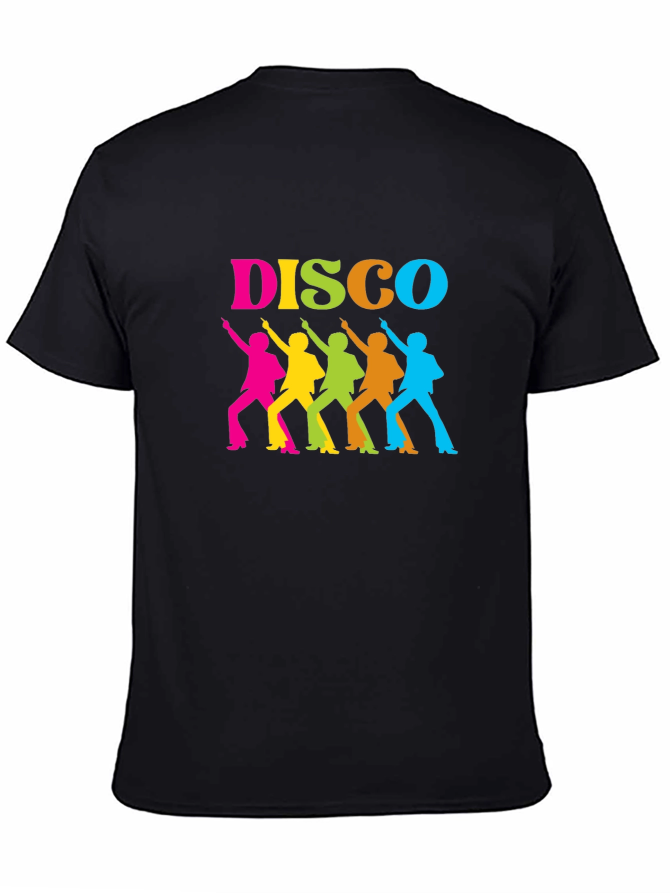 Black Retro Disco Dance T-Shirt - Groovy Party Tee view 4