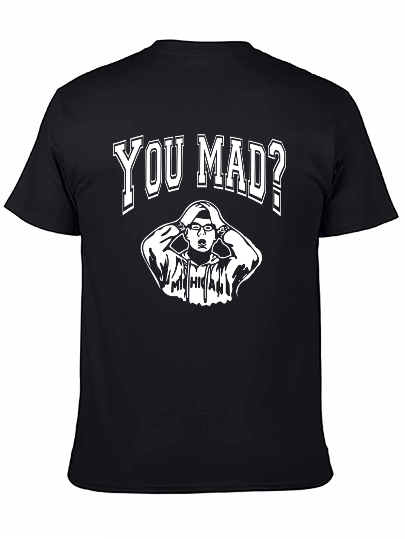 Black You Mad? Graphic T-Shirt - Black Cotton Tee view 4