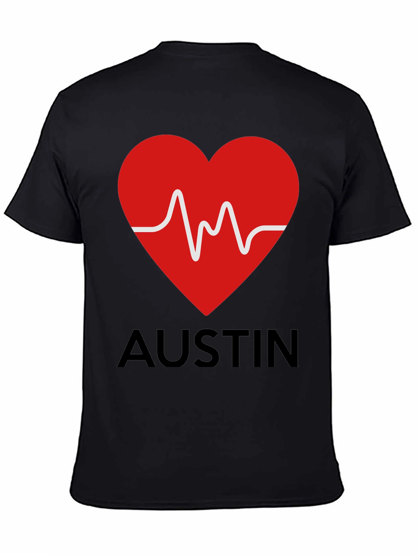 Austin Heartbeat T-Shirt - Stylish Graphic Tee - 4