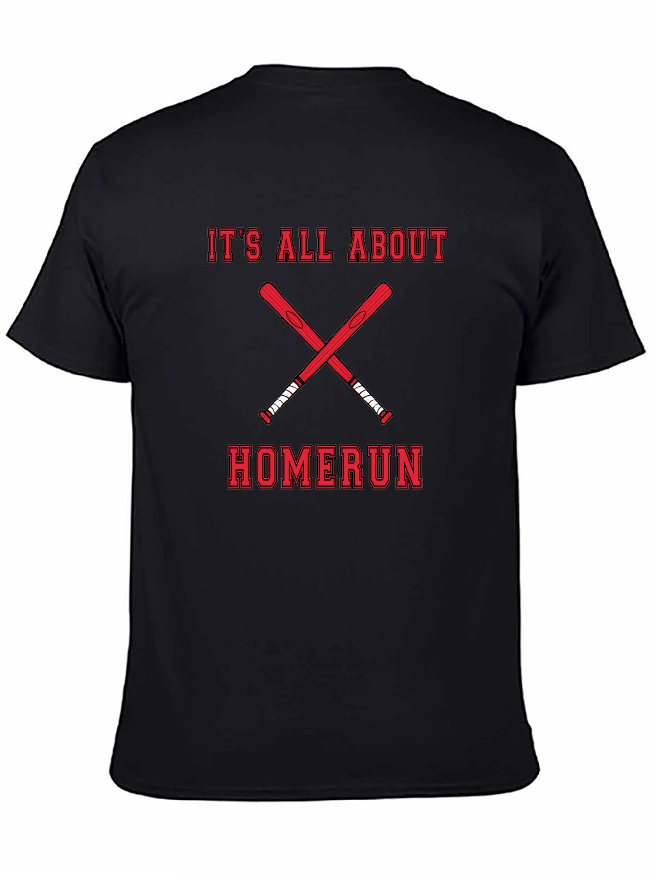 Black Homerun Baseball T-Shirt view 4