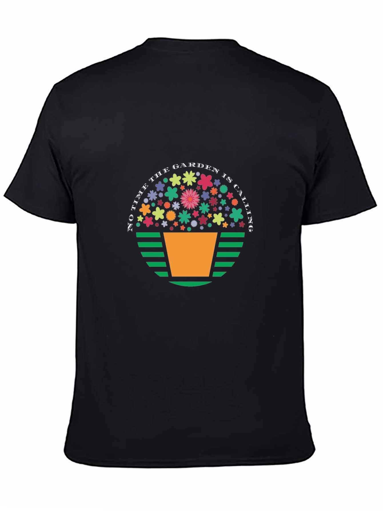 Black Gardener's Calling Black T-Shirt view 4