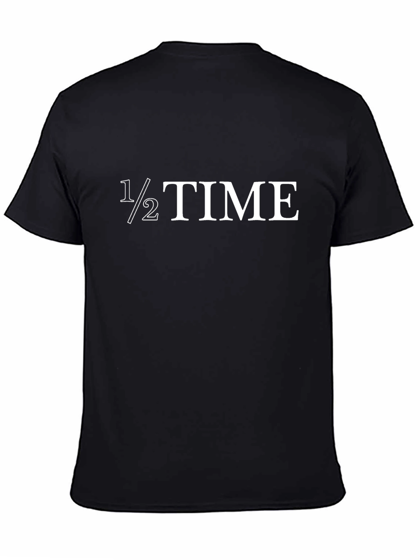 Black 1/2 Time Graphic T-Shirt - Half Time Fun! view 4
