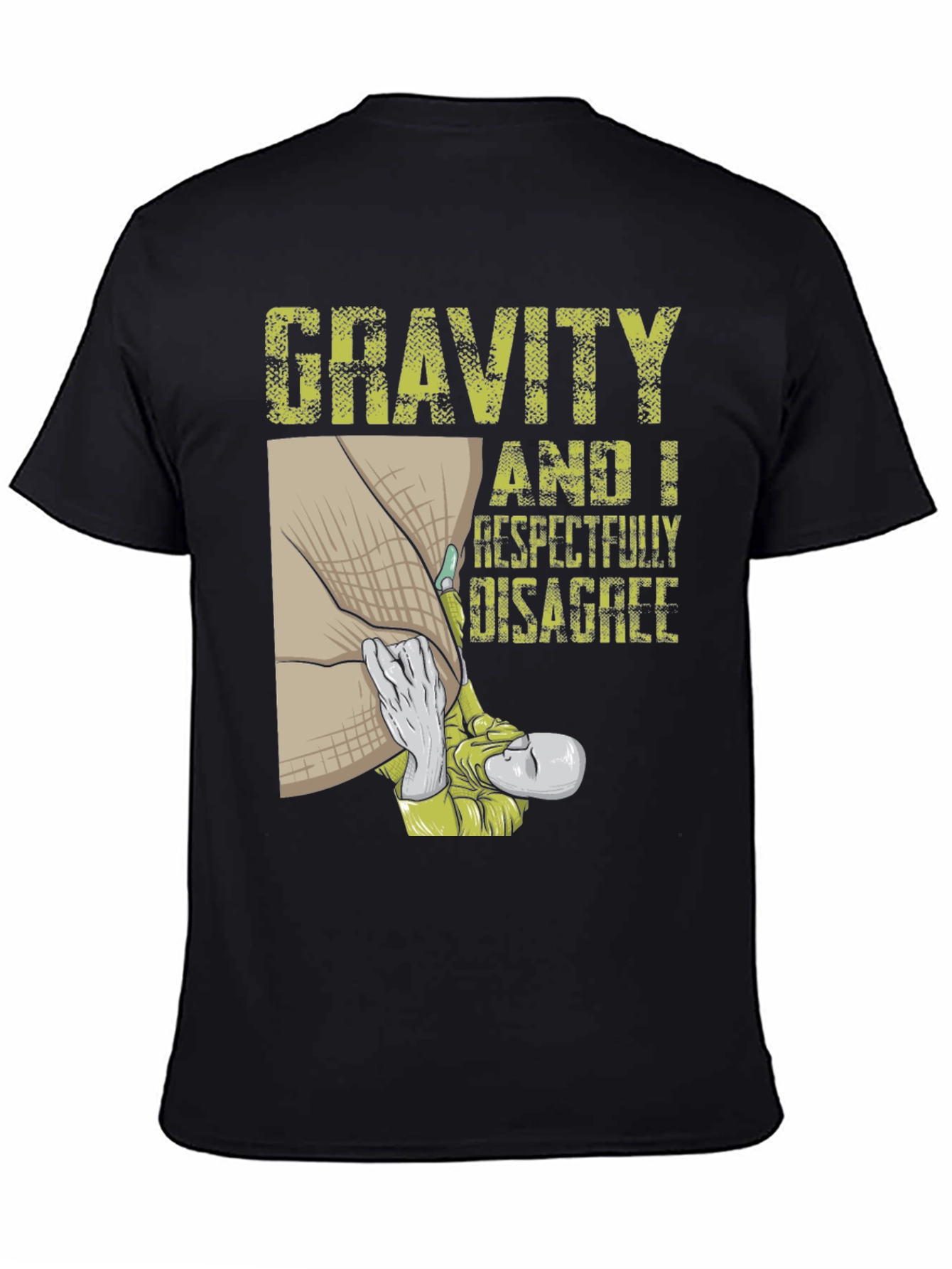 Black Gravity Disagree T-Shirt view 4