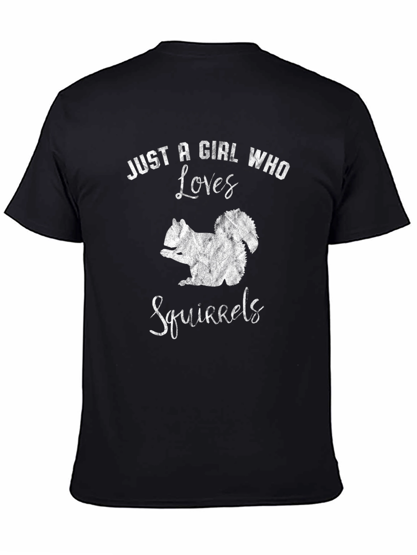 Black Girl Who Loves Squirrels Tee - Cute Animal Lover Shirt view 4