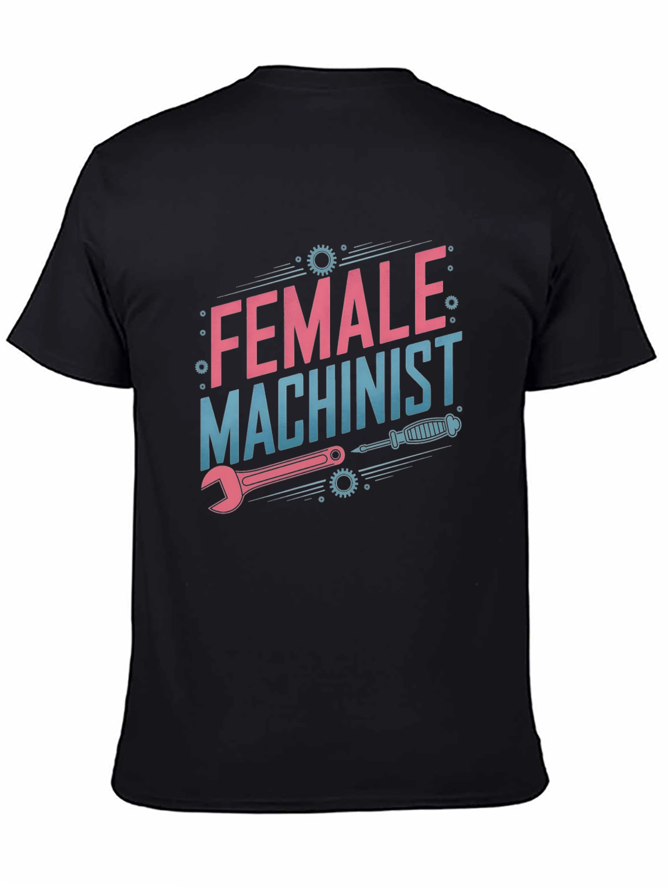 Black Female Machinist T-Shirt view 4