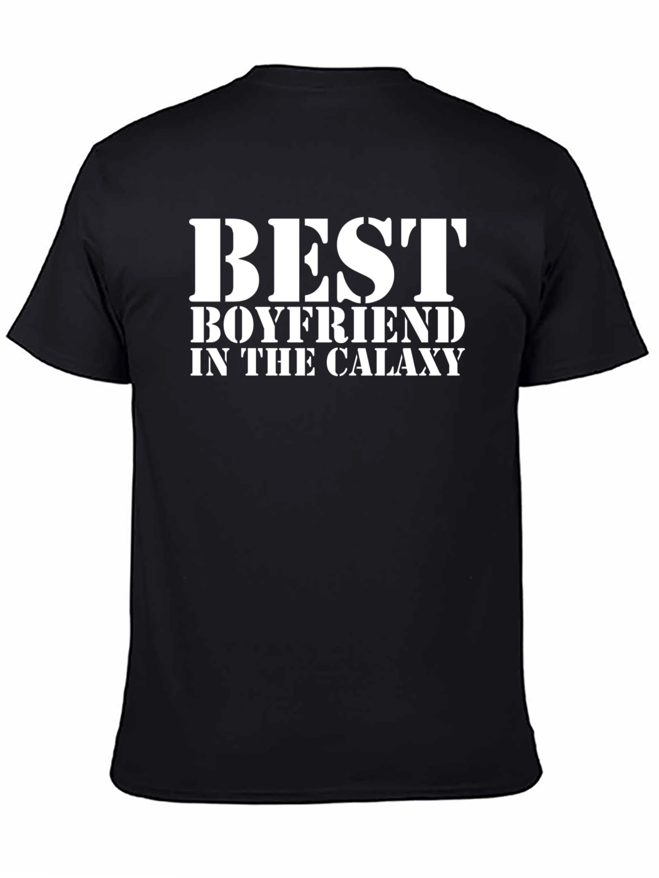 Black Best Boyfriend in the Galaxy T-Shirt - Novelty Gift view 4