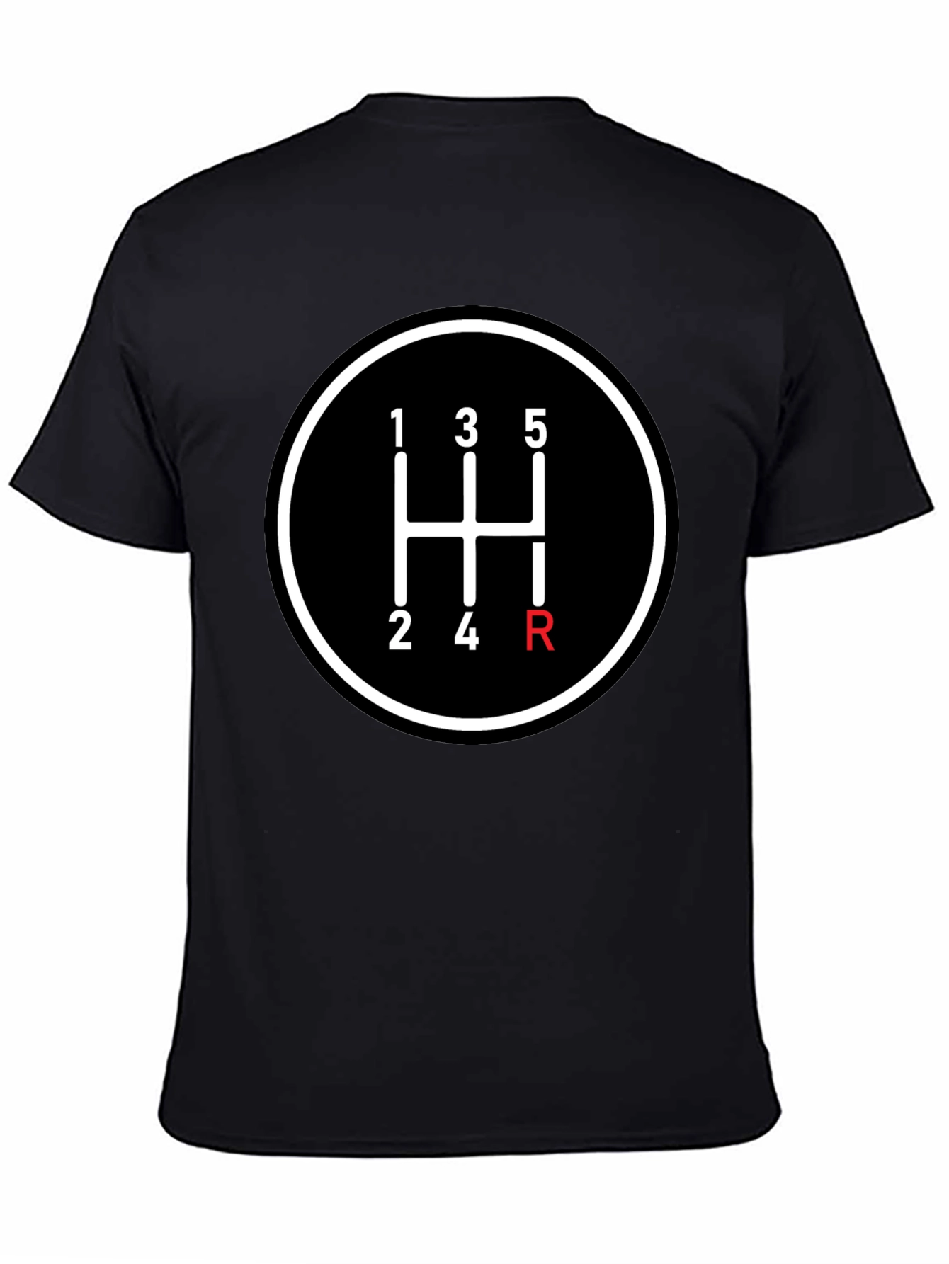 Black Manual Transmission T-Shirt view 4